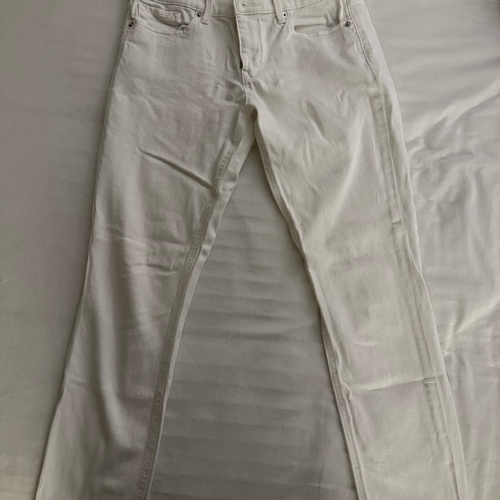 Express Women's White Ankle Jeans